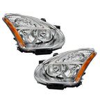 Set of 2 Headlight Assembly Halogen for Nissan Rogue (2008–2013)