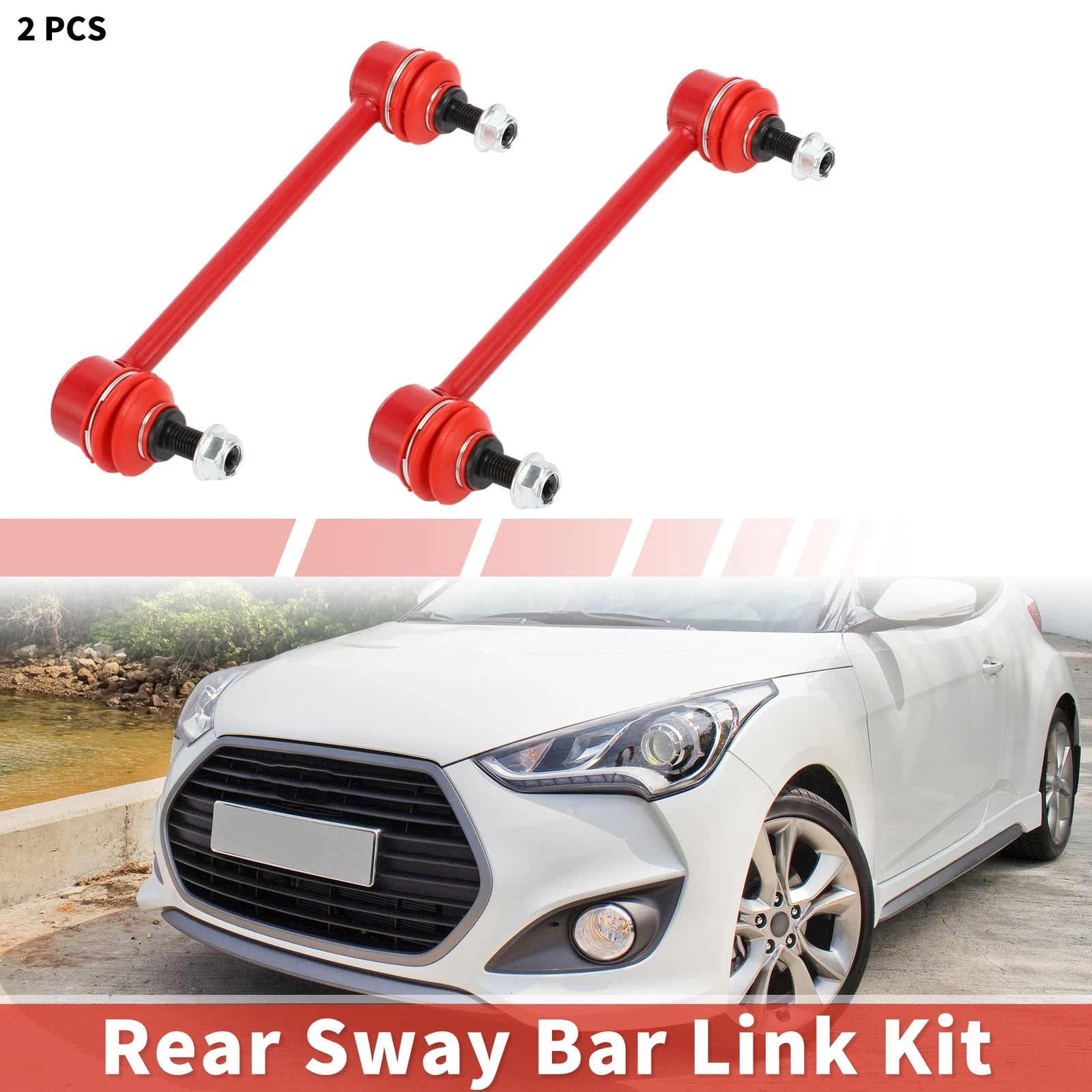 2pcs Rear Stabilizer Sway Bar Link for Hyundai Elantra (2007–2012) No.K750102