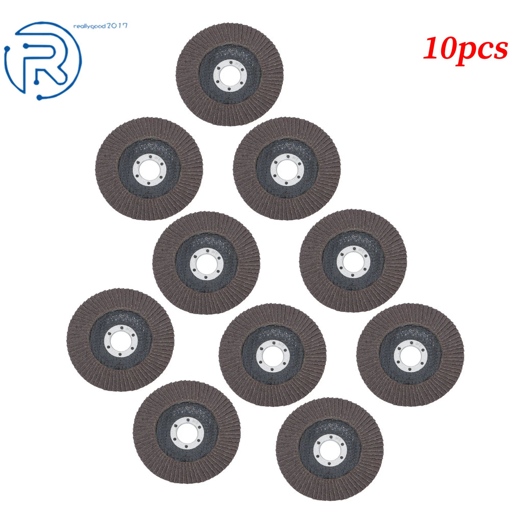 10PCS 4.5" Zirconia Flap Disc Sanding Grinding 60 Grit for Automotive Use