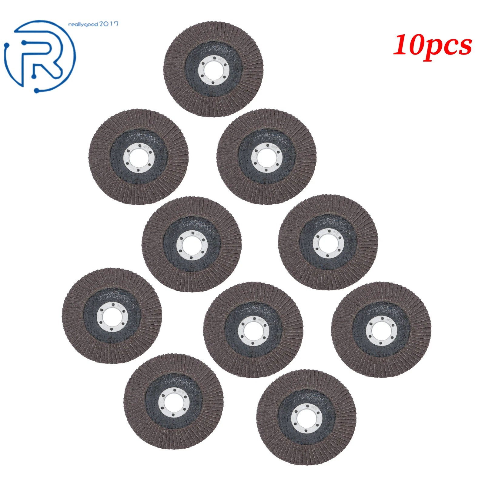 10PCS 4.5" Zirconia Flap Disc Sanding Grinding 60 Grit for Automotive Use