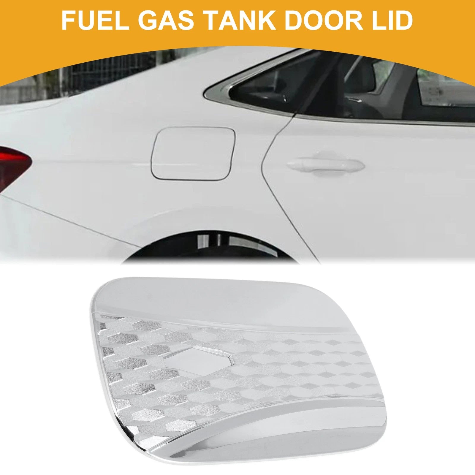 Fuel Tank Door Cap for Kia Carnival (2020–2025) Chrome Silver Tone