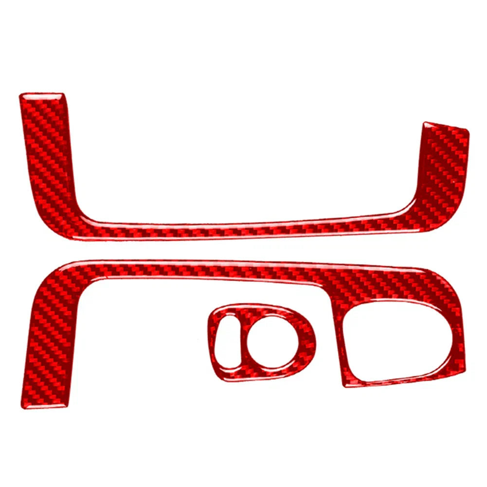 Carbon Fiber Interior Door Armrest Handle Trim for Fiat 500 (2012-2015)