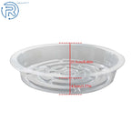 Set of 10 Plastic Drip Trays for Plant Growth and Decoration