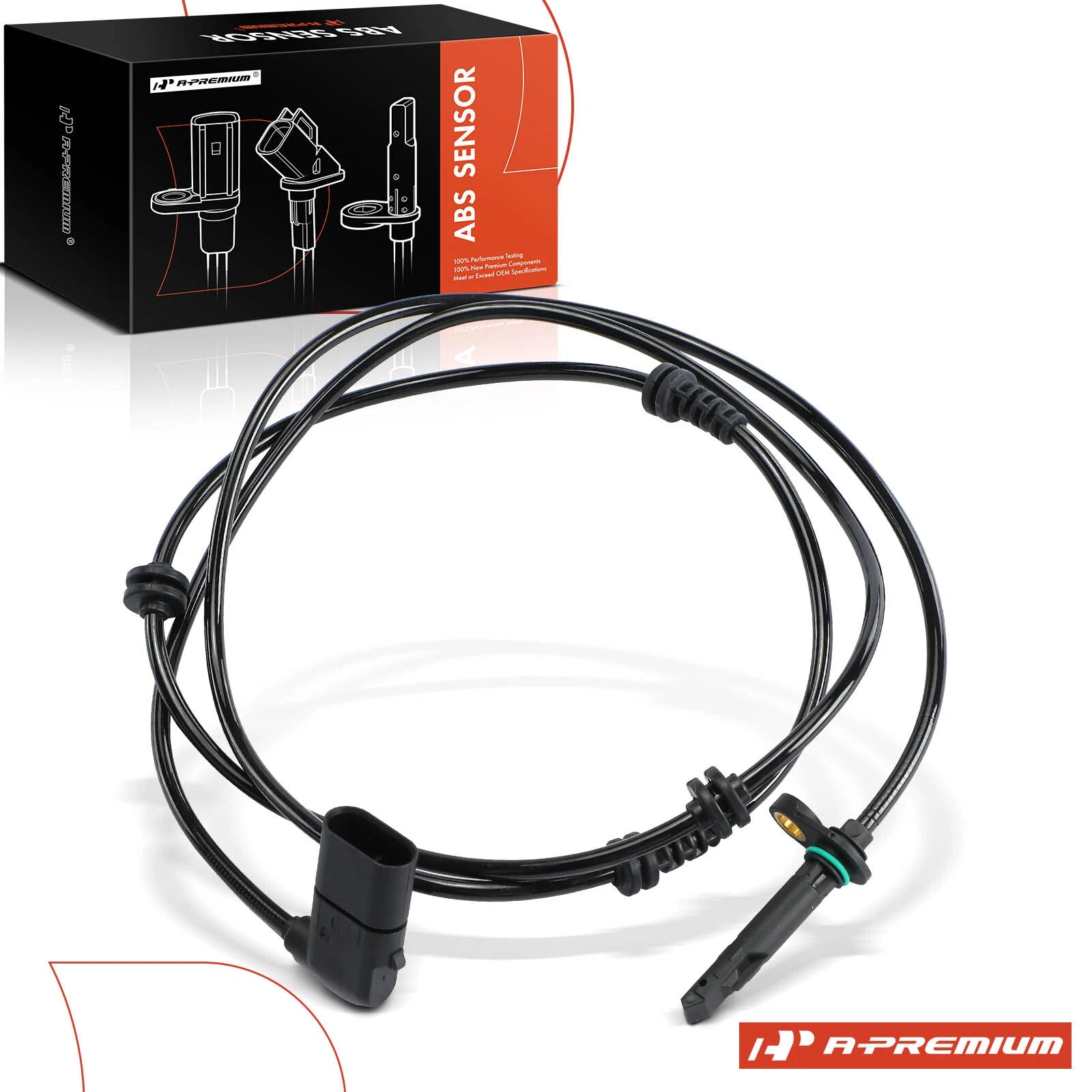 Front Right ABS Wheel Speed Sensor for Mercedes-Benz C300 C400 (2015)