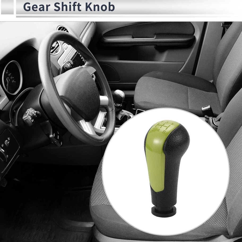 5 Speed Shift Knob for Chevrolet Spark (2013–2022) Green Black