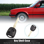 2X Key Fob Shell Case for Toyota Yaris Corolla RAV4 Prado (2000–2023) Black