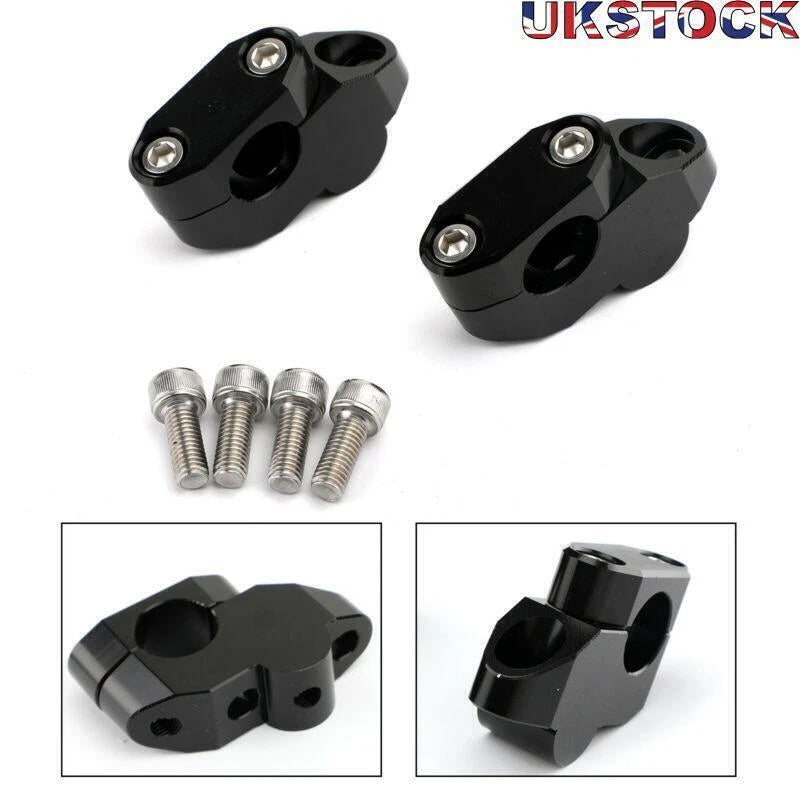 1" Rise 7/8" Handle Bar Risers for Yamaha Honda Kawasaki Suzuki (T9)