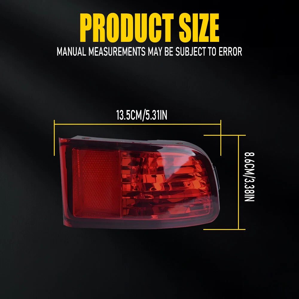 Rear Bumper Reflector Lamp for Toyota 4Runner (2003–2005) Left Side