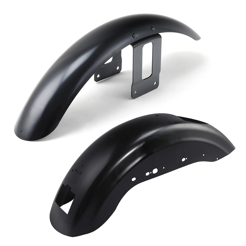 Unpainted Black Front & Rear Fenders for Harley Sportster 883 1200 (2007–2009)