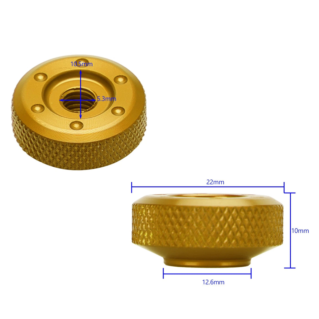 Gold Chain Adjustment Nuts for Honda Cross Cub 50 Super Cub C50 C110 C125 (2017–2023)