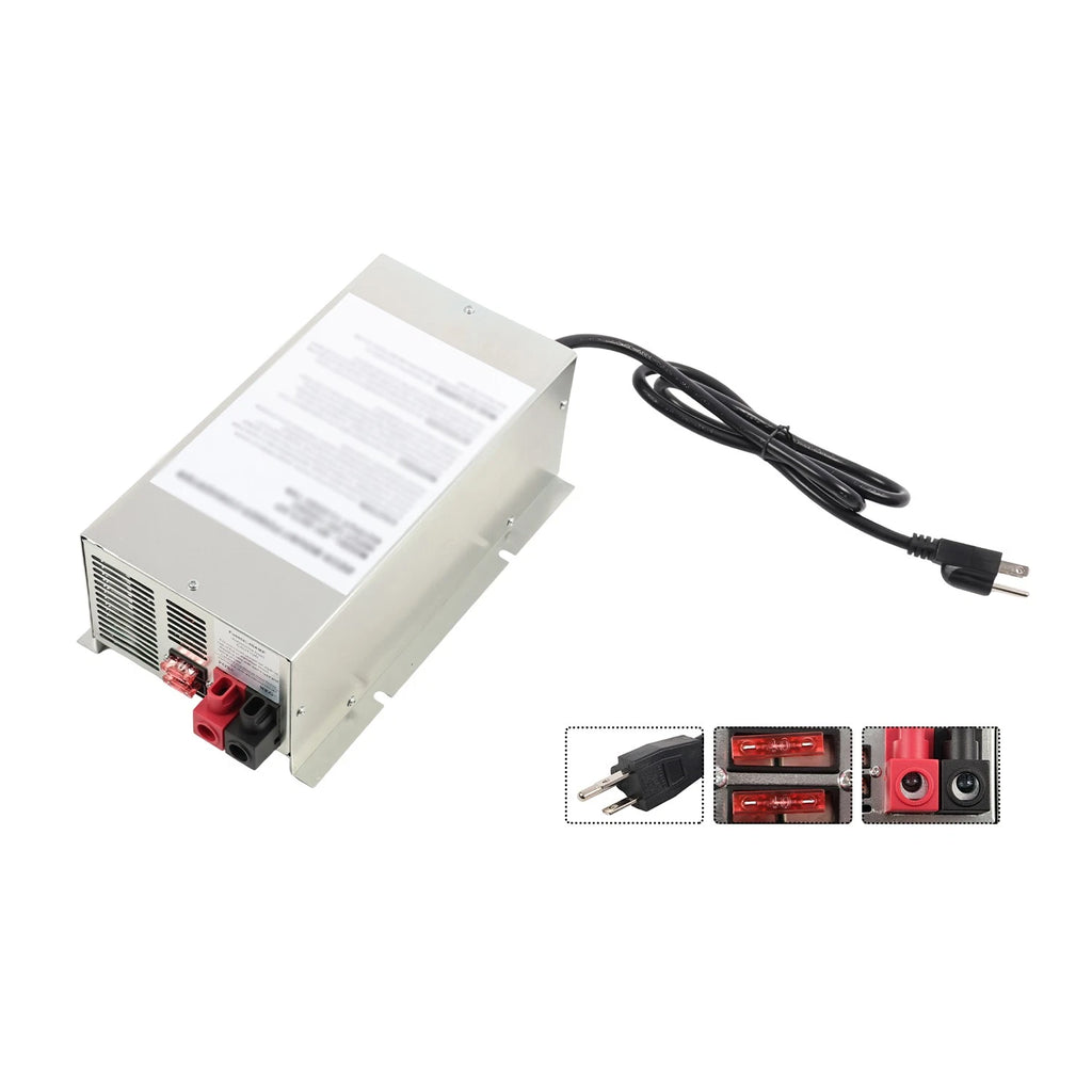 Deck Mount Converter Charger 75 Amp for RV Trailer Camper (WF-9875-AD-CB)