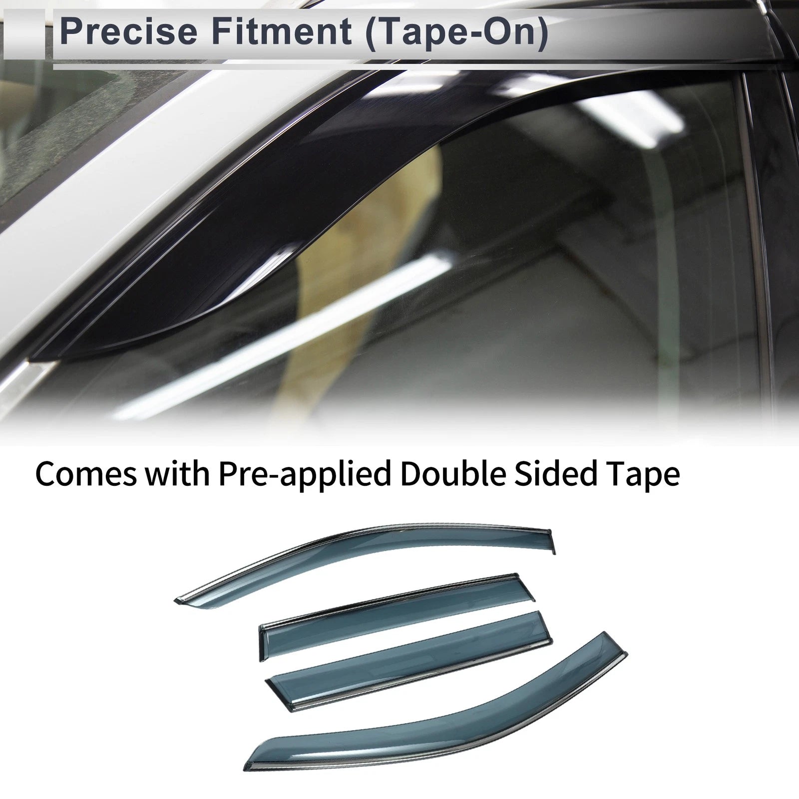 Set of 4 Window Deflectors for Toyota Corolla Cross (2022–2024)