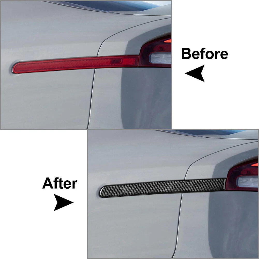 Rear Tail Lamp Brake Light Strip Trim for Kia Stinger (2018-2023) Black