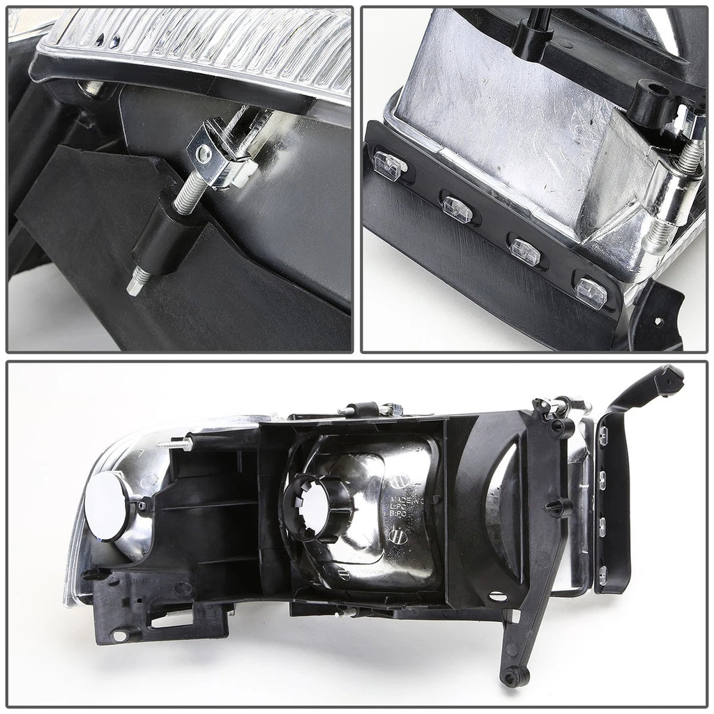Set of 2 Headlights for Dodge Ram 1500 2500 3500 (1994–2002) Chrome