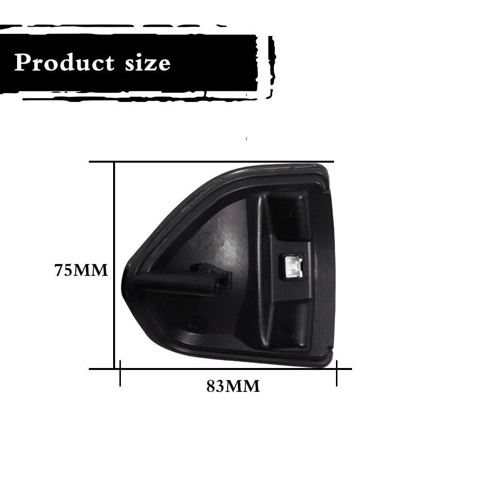 2X Smoked LED Amber Side Mirror Indicator Lights for Ram 1500 2500 3500