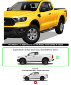 iBoard Stainless Steel Running Boards for Ford Ranger Super Cab (2019-2023)