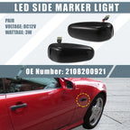 2pcs LED Side Marker Amber Light 2108200921 for Mercedes-Benz CLK320 (1998-1999)