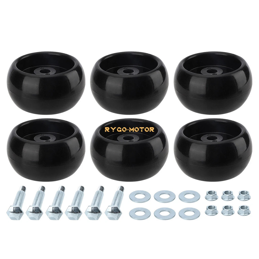 6pcs Deck Wheels for Ferris Simplicity Snapper (1714760, 210-043, 12060)