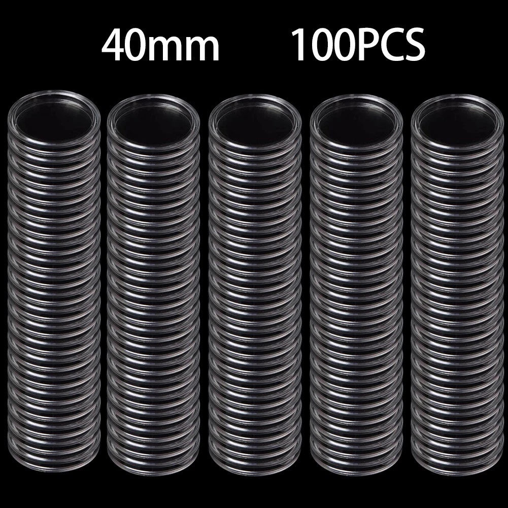 Coin Capsules for Protection Box 40mm Inner Diameter