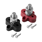 Terminal Stud 2X Black & Red DC48V for Car Truck RV Marine Boat Yachts