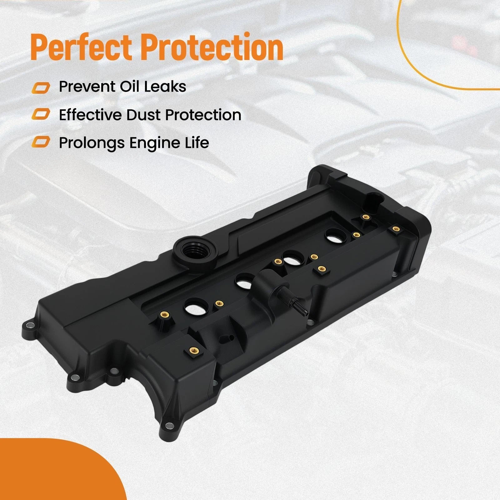 Valve Cover with Gasket for Hyundai Accent Kia Rio Rio5 1.6L (2006–2011)