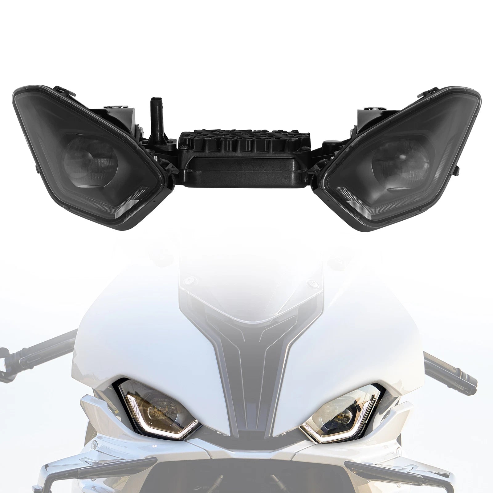 Front Headlight Lamp Assembly for BMW S1000RR (2019–2025), M1000RR (2020–2025)