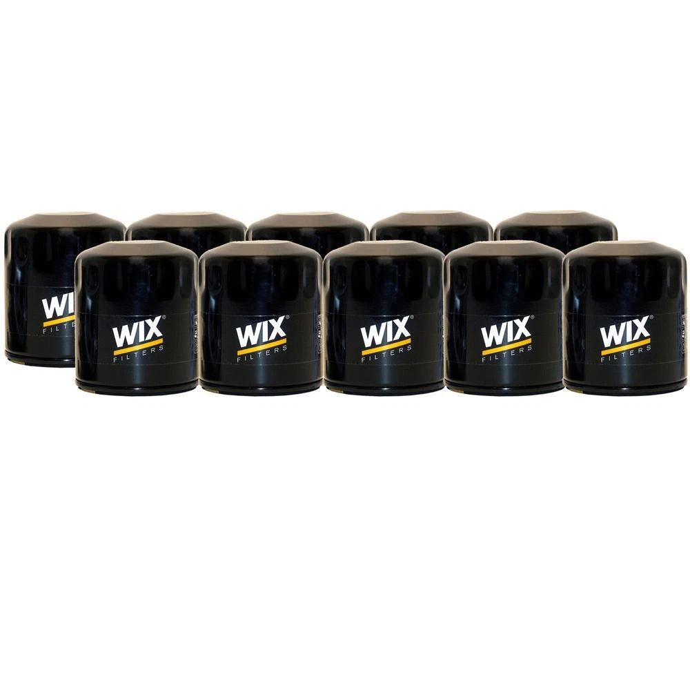 Set of 10 Wix 51348 Engine Oil Filter Kit for (Spin-On)