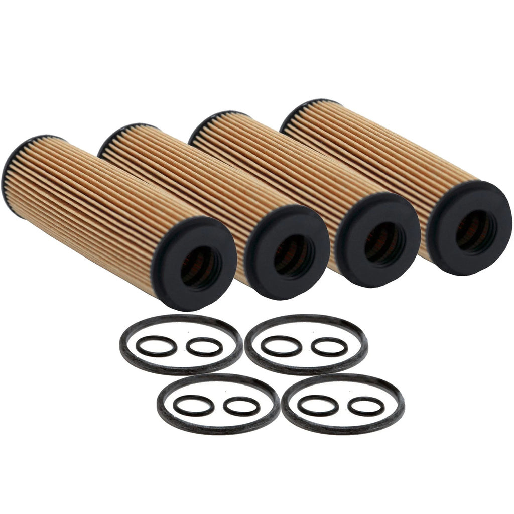 Set of 4 Wix Engine Motor Oil Filters for Mercedes-Benz W204 C204 R172 (1.8L L4)