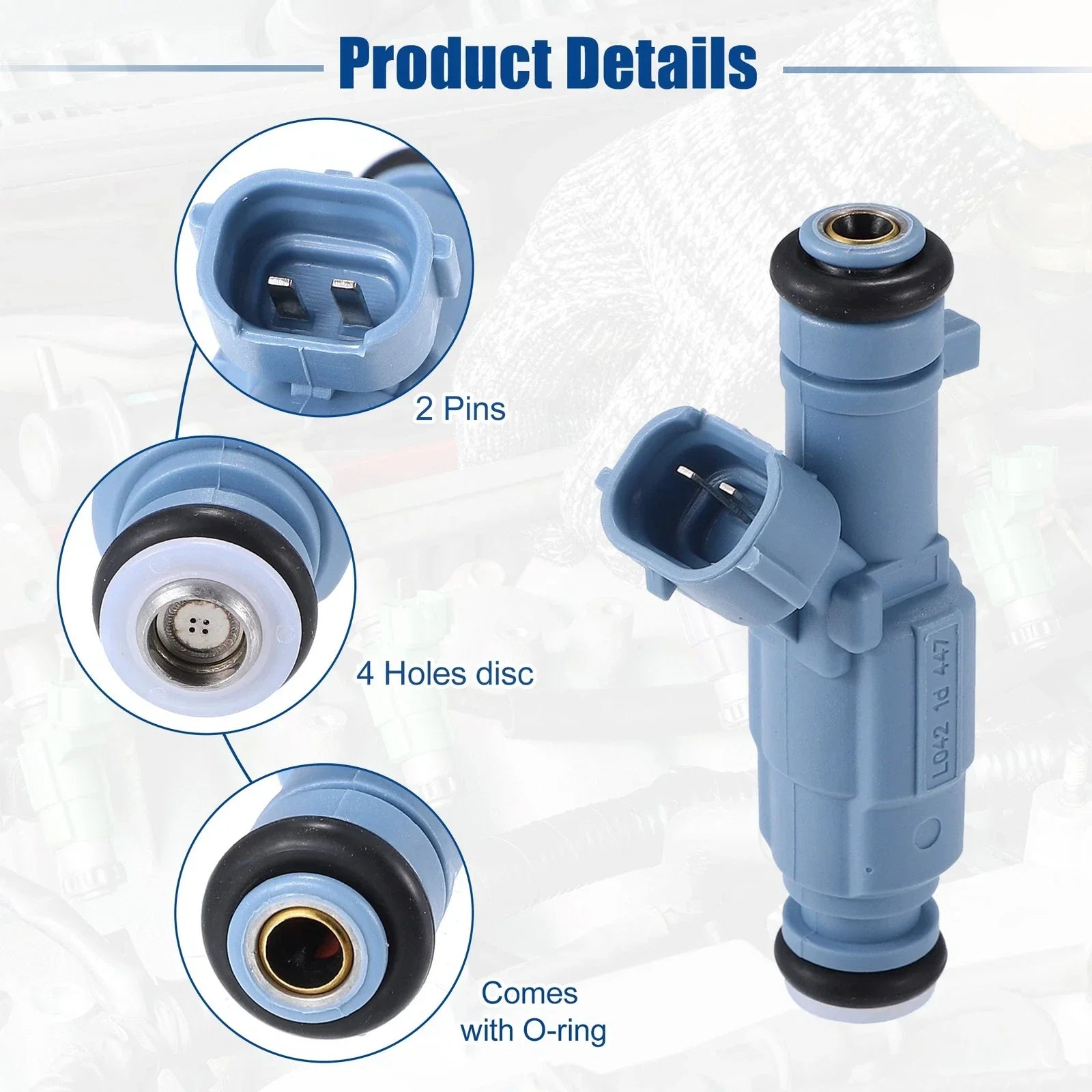 4 x Fuel Injector Nozzles for Hyundai Sonata 2.4L (2010-2015)