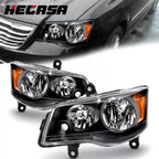 Pair of Headlights for Dodge Grand Caravan, Town & Country (2011–2018, 2008–2016)