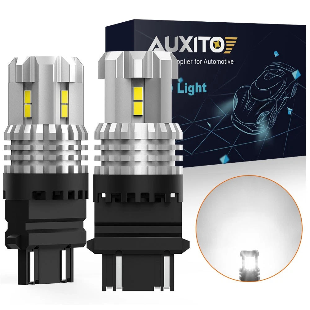 2X 3157 3156 SMD LED Reverse Tail Brake Signal Light Bulbs 6000K