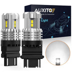 2X 3157 3156 SMD LED Reverse Tail Brake Signal Light Bulbs 6000K