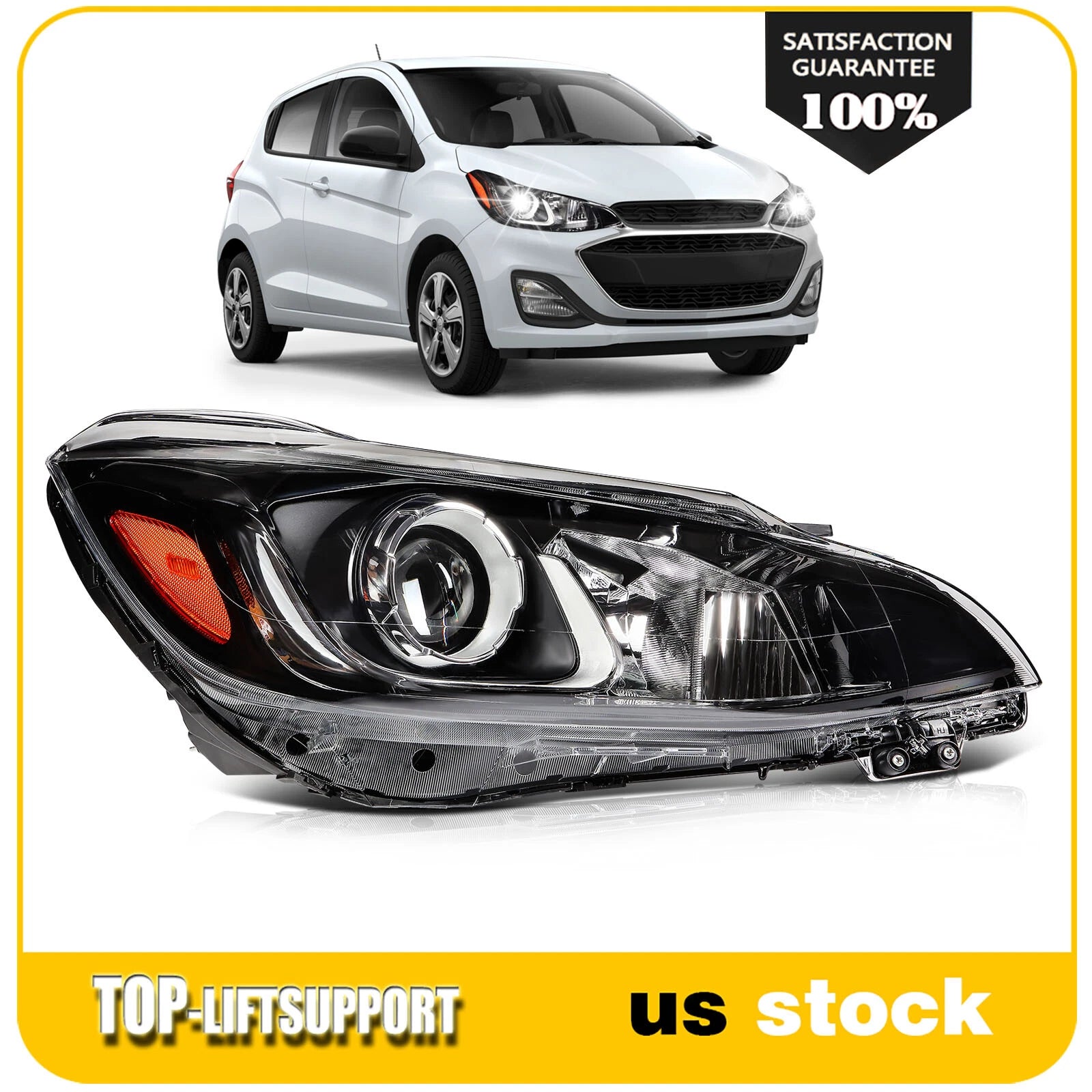 Headlight Assembly for Chevy Spark (2019–2022) Right Side Projector