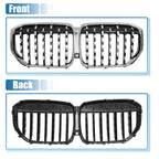 Front Hood Bumper Grille Grill for BMW X5 Silver Tone