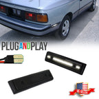 2X Smoked White LED Rear Bumper Side Marker Lights for Toyota Celica (1986–1989)