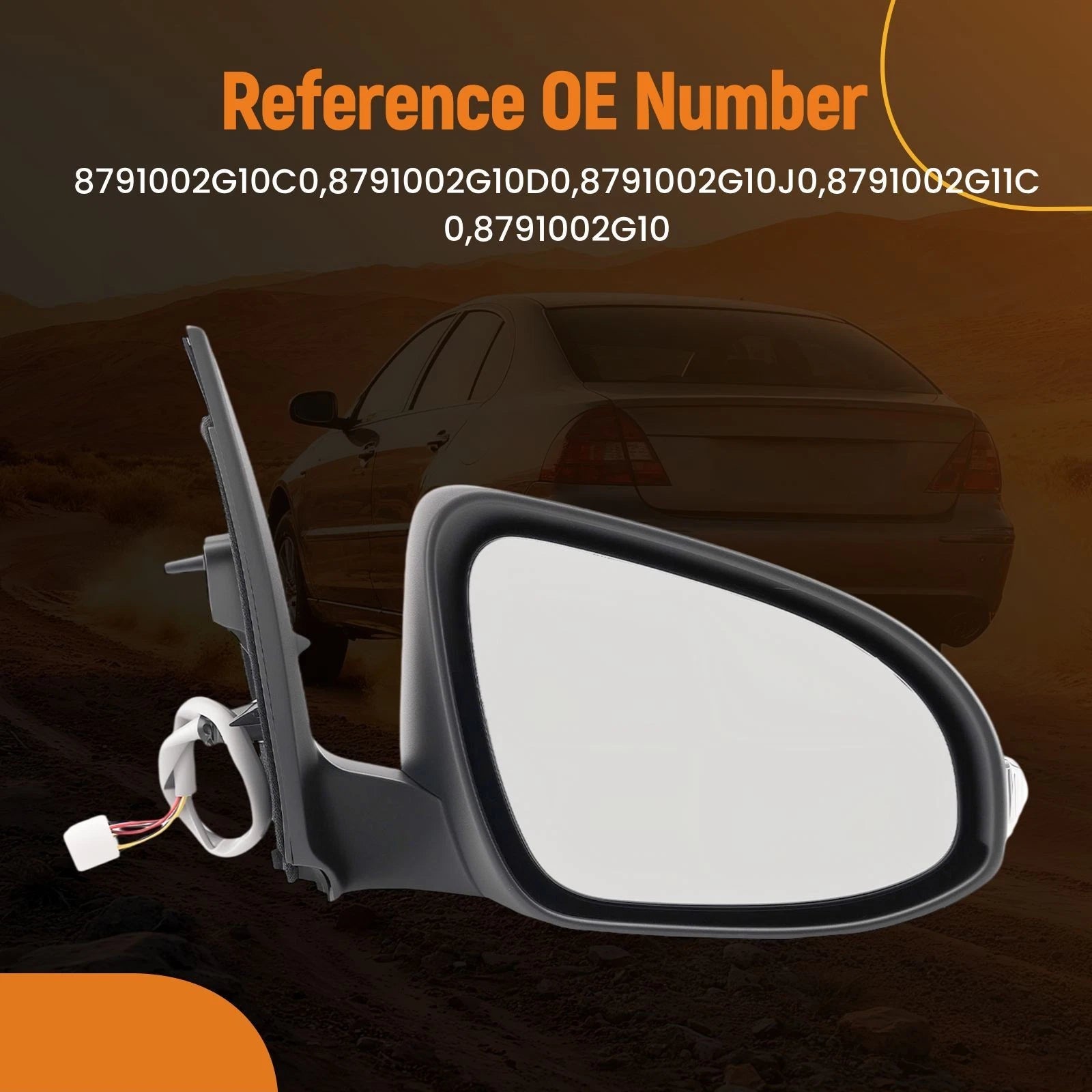 Power Side Mirror for Toyota Corolla 2014–2019 (8791002G10C0)