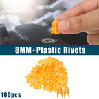 Pack of 100 Center Console Dash Panel Clip Retainers for Ford