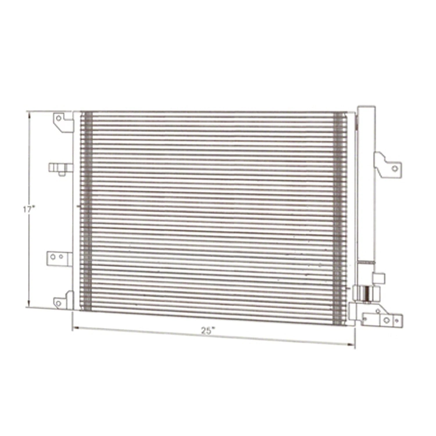 Replacement A/C Condenser Repair Part for Volvo S60 (2005–2009)