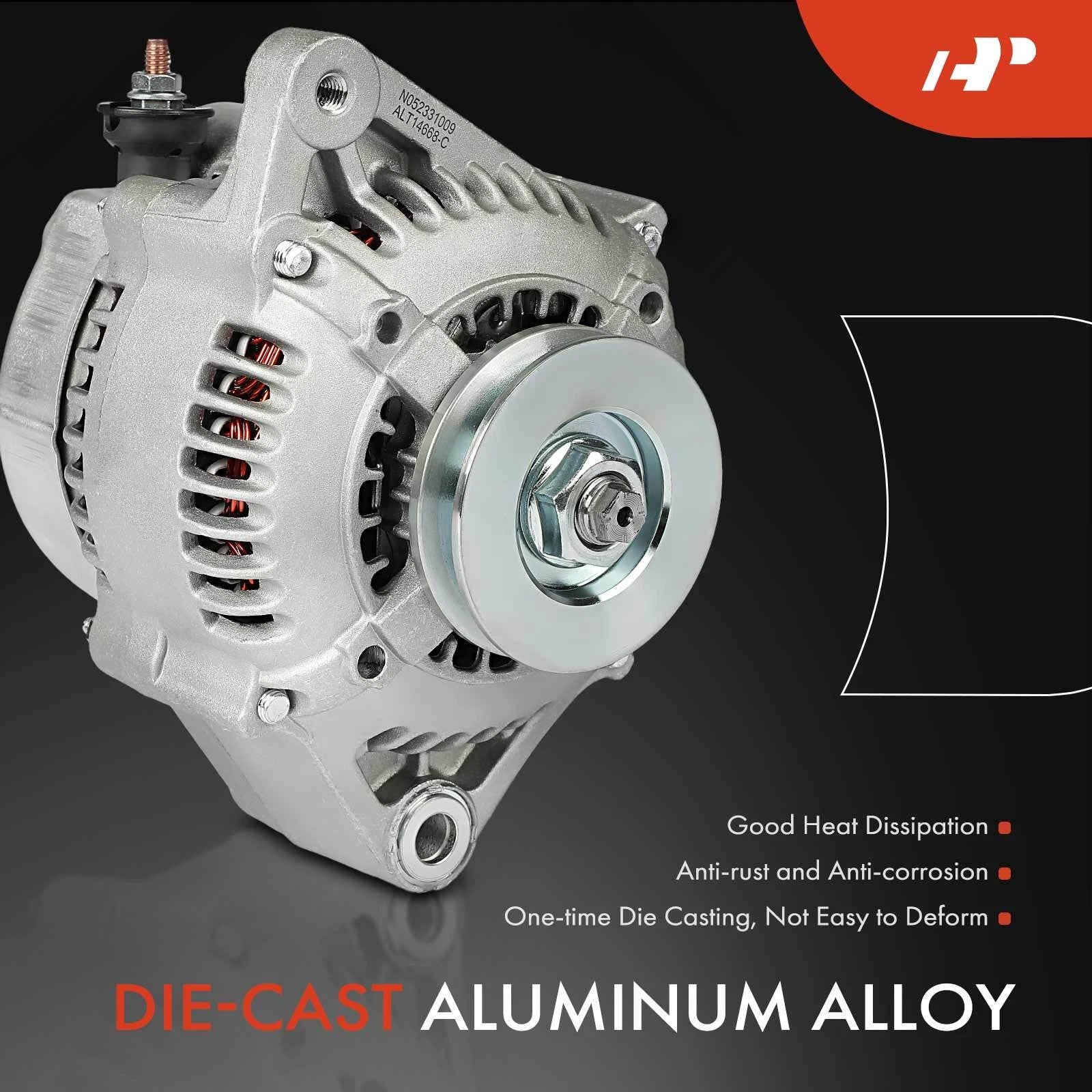 Alternator for Toyota 4Runner Pickup (1985–1992) (60A/70A) 1-Groove