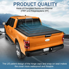 Low Profile Hard Folding Tonneau Cover for Ram 1500 (2009-2018) 5'7" Bed