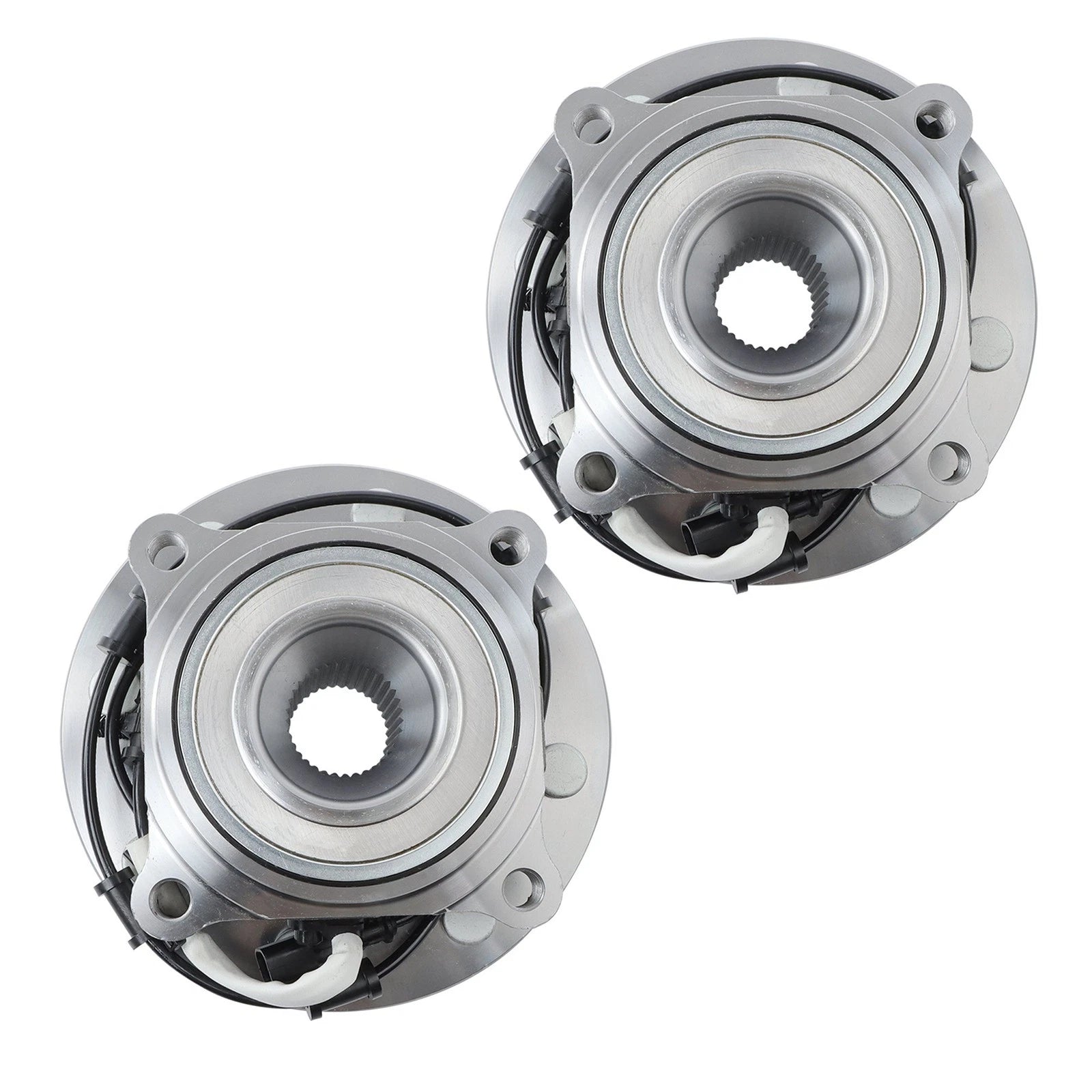 Pair of Front Wheel Bearings & Hubs for RAM 2500 3500 (2014â2018)