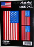 Set of 3 American Flag Truck Auto Stickers Decals for Vehicle Windows