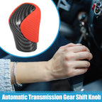Gear Shift Knob for Lexus (Carbon Fiber, Red Faux Leather, Perforated)