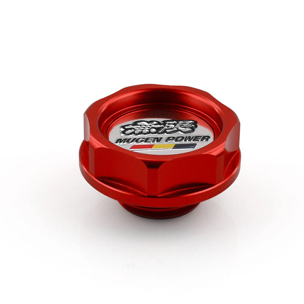 Mugen Oil Filler Cap + Radiator Cap + Battery Tie Down for JDM Vehicles
