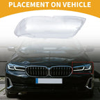 1 Pc Front Left Headlight Lens Cover for BMW X5 (2004-2006) Clear