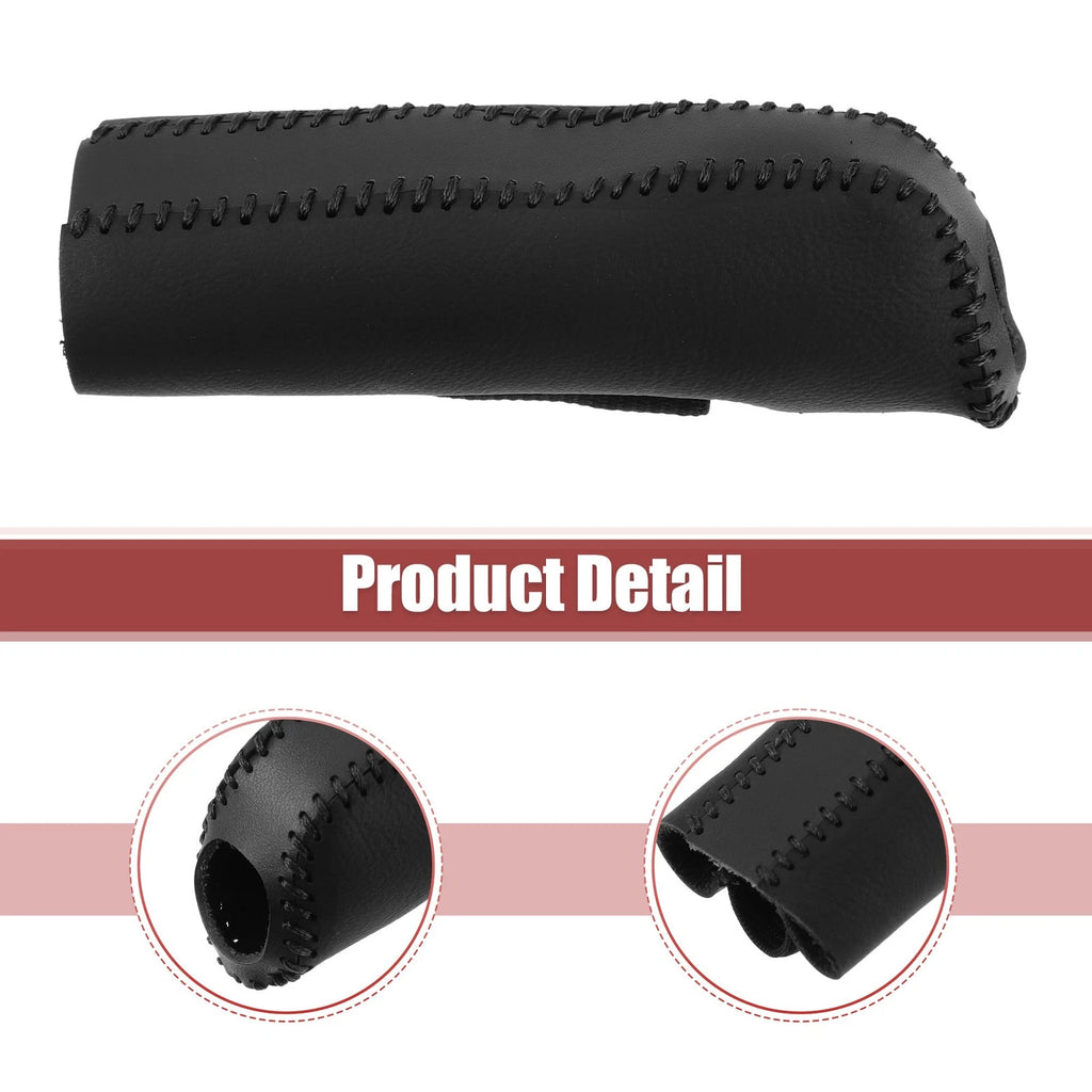 Faux Leather Handbrake Cover Trim for Ford Mustang (2015–2021) Black