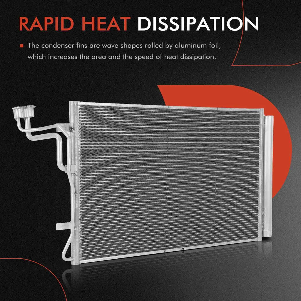 A/C Condenser with Bracket & Receiver Drier for Kia Seltos (2021-2022)