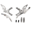 Adjustable Rearset for BMW S1000RR (2019–2024) - Aluminum Grey