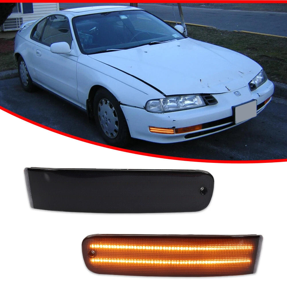 2X Smoke Amber LED Signal Lights for Honda Prelude (1992–1996)