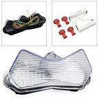Tail Light Brake Turn Signal Lamp for Kawasaki Ninja ZX-6R (2003–2004) Clear